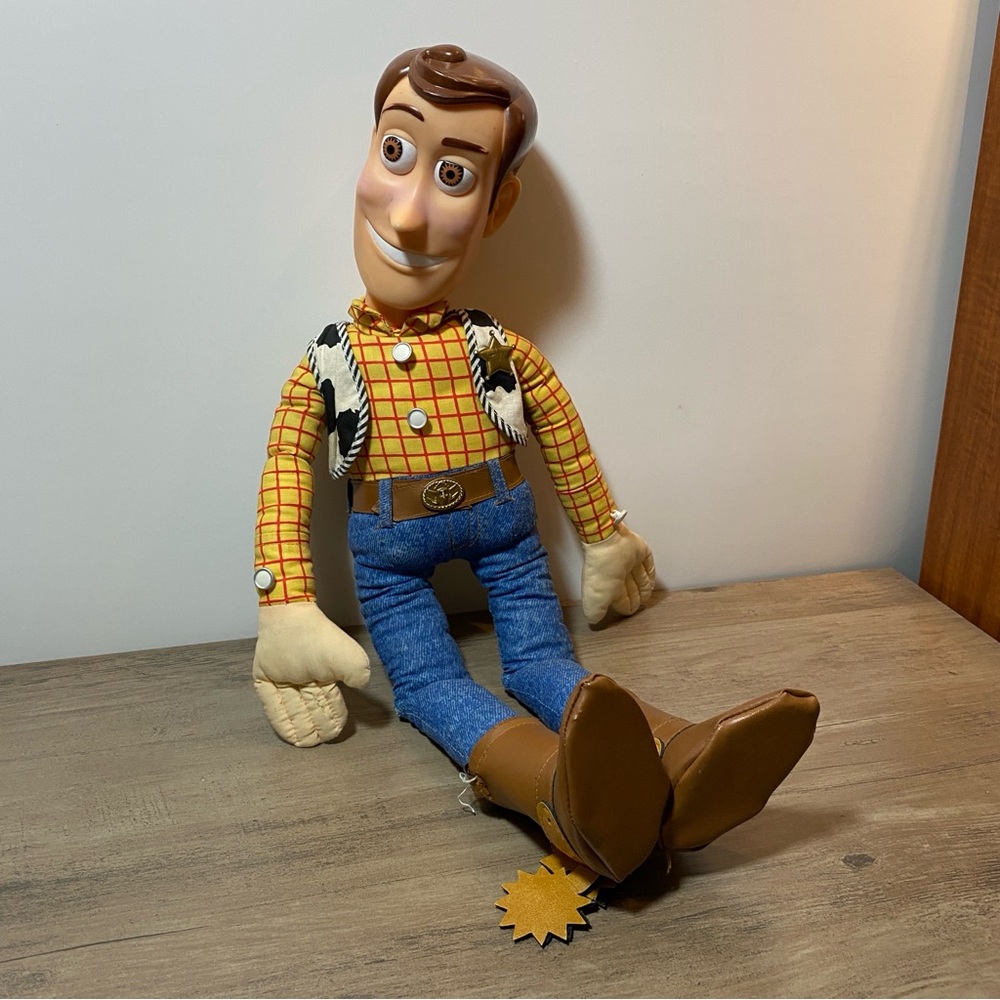 Toy Story Woody Doll 21” Vintage Thinkway Toys Late 90s Kids Toy